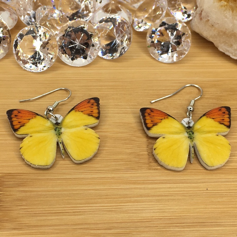 Pieridae Acrylic Butterfly Earrings - Picture 4 of 7